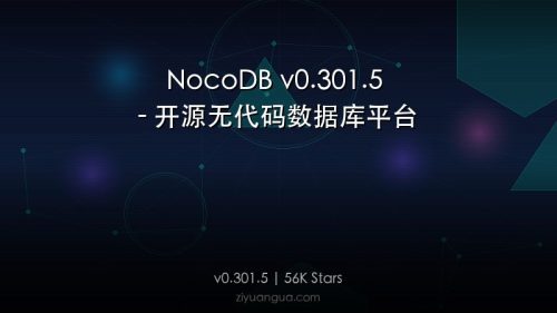 NocoDB v0.301.5 – 开源无代码数据库平台