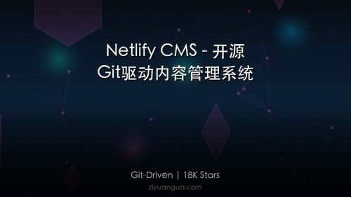 Netlify CMS – 开源Git驱动内容管理系统