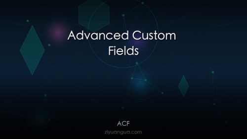 Advanced Custom Fields – WordPress自定义字段插件