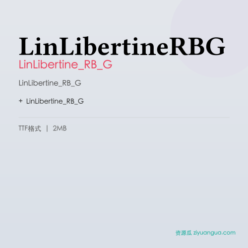 LinLibertineRBG – LinLibertine_RB_G
