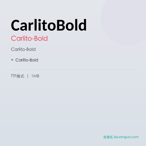 CarlitoBold – Carlito-Bold