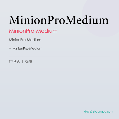 MinionProMedium – MinionPro-Medium