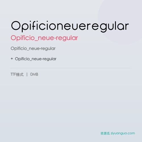 Opificioneueregular – Opificio_neue-regular