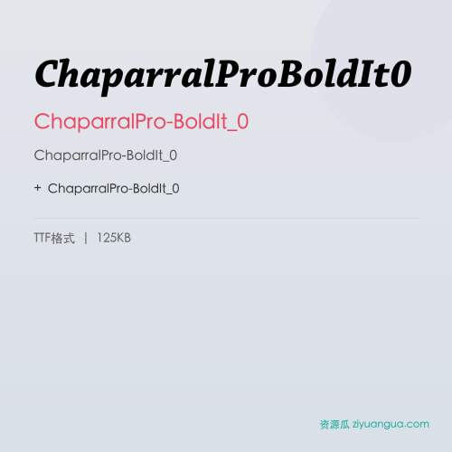 ChaparralProBoldIt0 – ChaparralPro-BoldIt_0