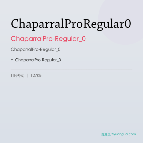 ChaparralProRegular0 – ChaparralPro-Regular_0