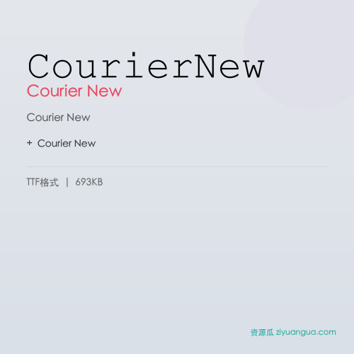 CourierNew – Courier New